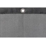 Tenisová clona PE 320 g/m2 vč. karabin, neprůhledná a nehořlavá úprava, stříbrná