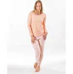 GINA dámské pyžamo dlouhé dámské Pyžama 2025 19167P Barva: Lichi, Velikost: XL