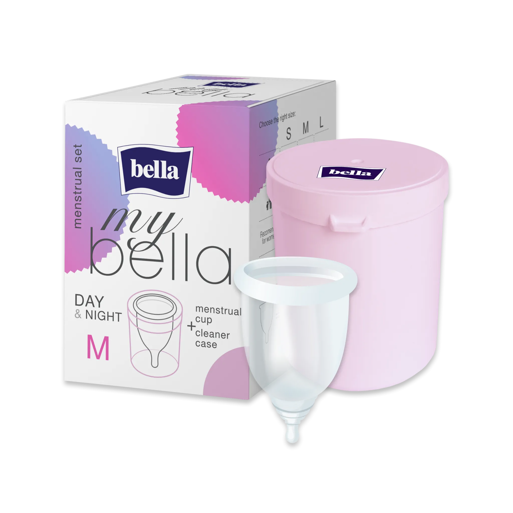 Fotografie 1 - Menstruační kalíšek Bella MyBella Comfort menstruační kalíšek + čisticí pouzdro M