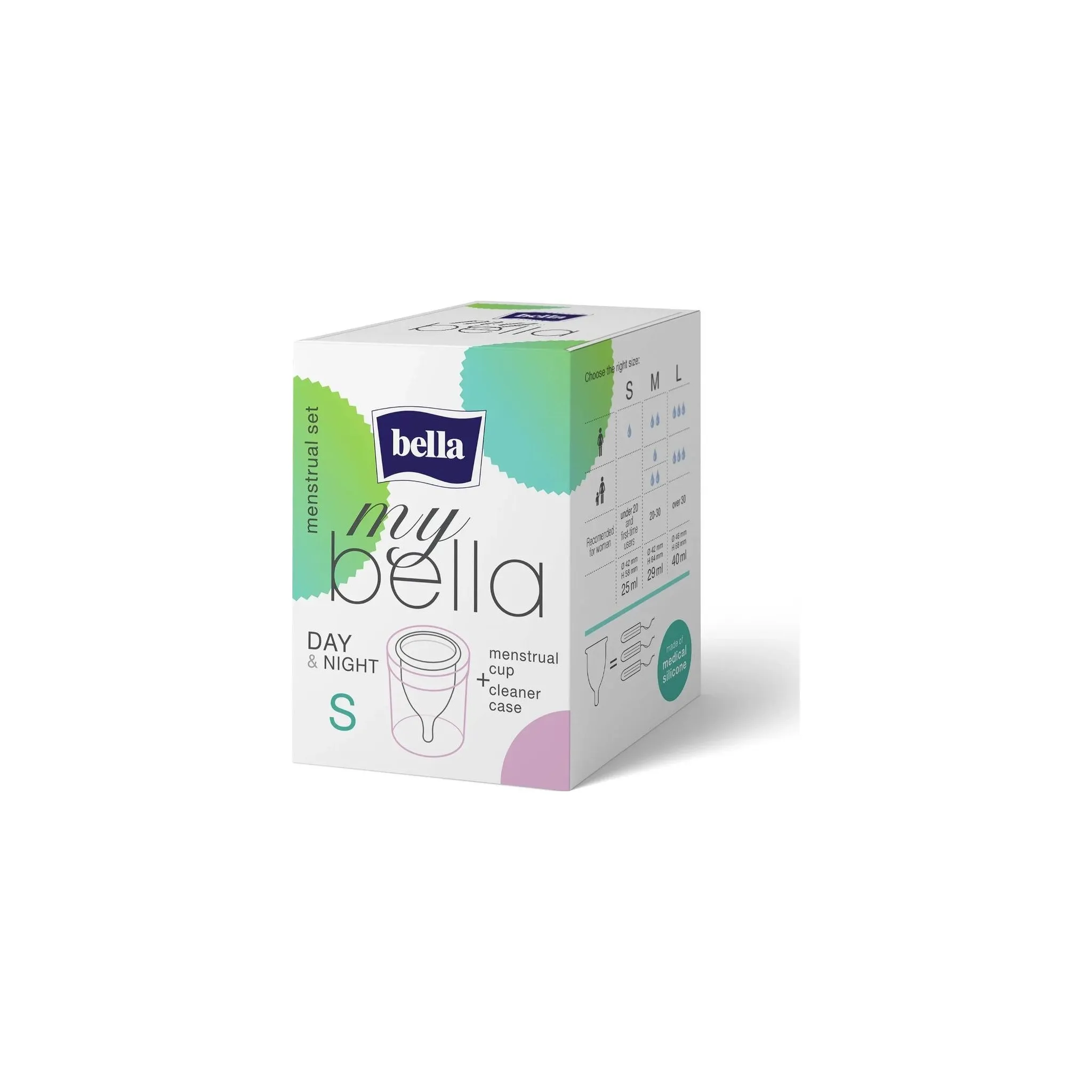 Fotografie 2 - Menstruační kalíšek Bella MyBella Comfort menstruační kalíšek + čisticí pouzdro S