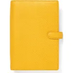 Diář Filofax Finsbury s náplní 2025 + 2026, osobní A6, Mustard