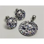 Stříbrná souprava se Swarovski křišťálem