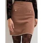 Sinsay - Pletená mini sukně - hnědá - 522HC-84X - 522HC-84X-XL