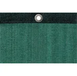 Tenisová clona PE 320 g/m2 vč. karabin, neprůhledná a nehořlavá úprava, tmavězelená