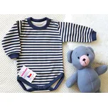 AMÁLKA Elastické žebrované body dlouhý rukáv, pruhované Velikost: 68