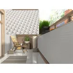 Balkonová ratanová zástěna MALMO, bílá, výška 110 cm šířka různé rozměry 1300 g/m2 MyBestHome Rozměr: 110x300 cm