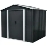 Plechový zahradní domek Maxtore 108, zastavěná plocha 6,58 m² (antracit)