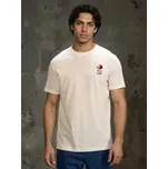 Sinsay - Bavlněná košilka s potiskem - krémová - 259HL-01X - 259HL-01X-2XL