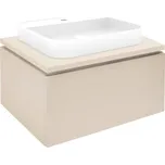 Swiss aqua technologies Koupelnová skříňka s umyvadlem a krycí deskou SAT Feel 60x30x46 cm béžová mat SATFEEL60BEDU
