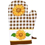 Kuchyňská kostkovaná chňapka slunečnice…