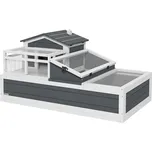 PawHut Domek pro želvy 2 úrovně šedý…