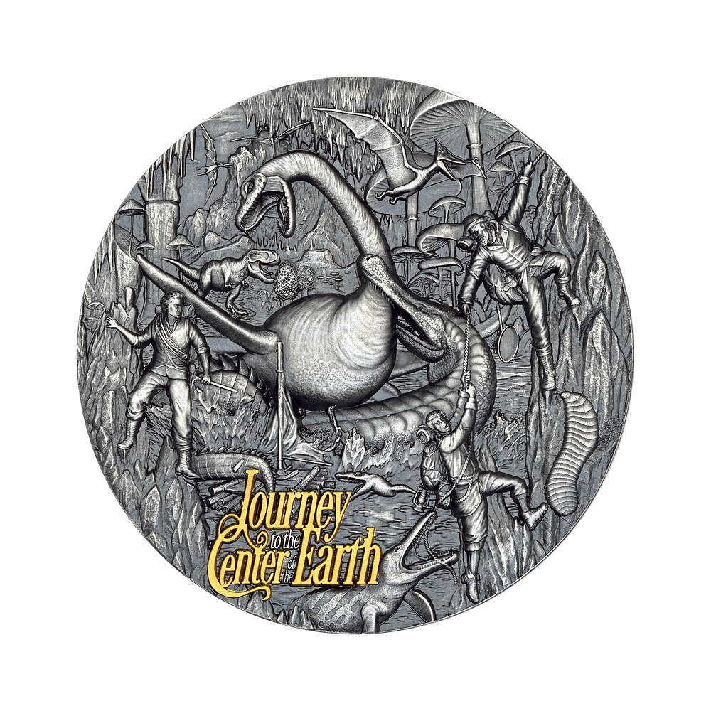 Cesta do středu země (2026) - 3 Oz - stříbrná proof sběratelská mince
