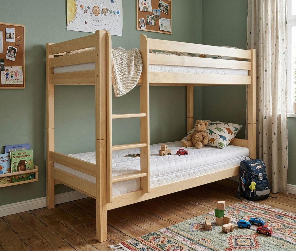 Patrová postel / palanda VĚRA - masiv borovice