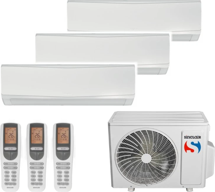 Sinclair multisplit 3+1 Keyon (3x2,7kW) - včetně montáže