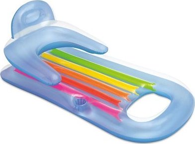 Lehátko nafukovací s opěradlem Intex 58802 modrá