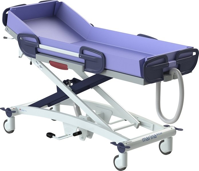 Lopital Sprchovací lůžko MARINA Basic, hydraulické Délka matrace: 210 cm - prodloužená verze