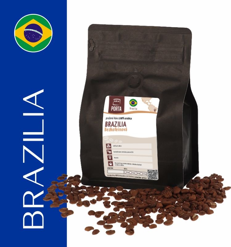 Káva Brazilia - bezkofeinová 500g