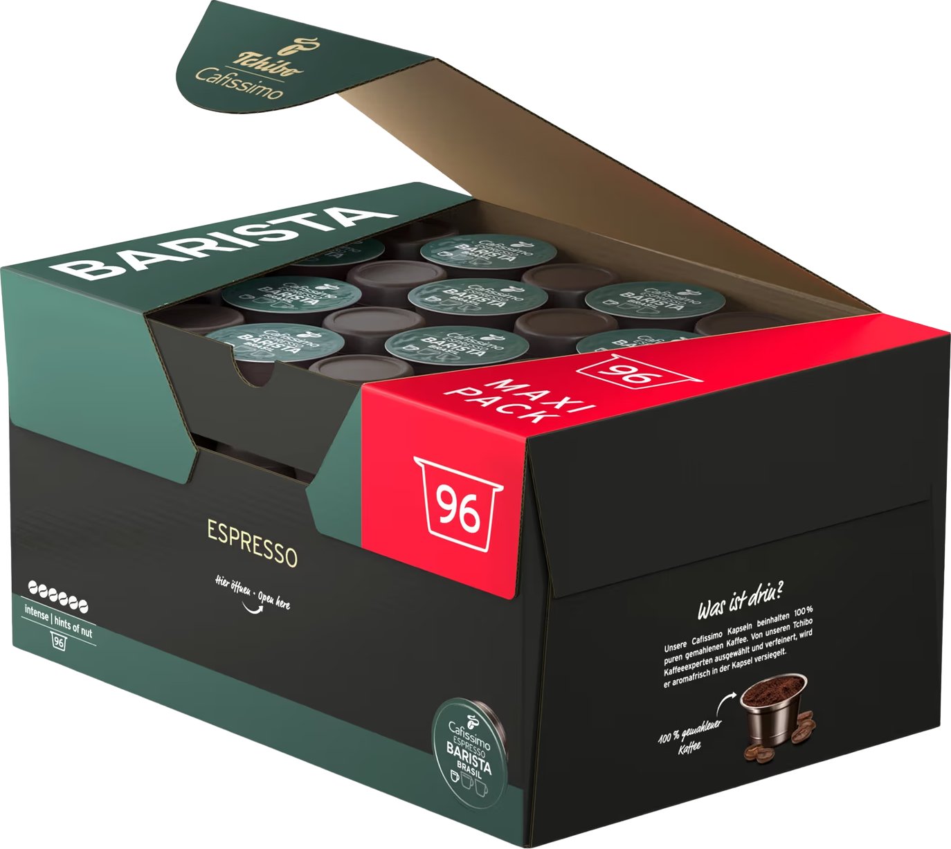 Tchibo Cafissimo Barista Espresso Brasil, 96 kapslí