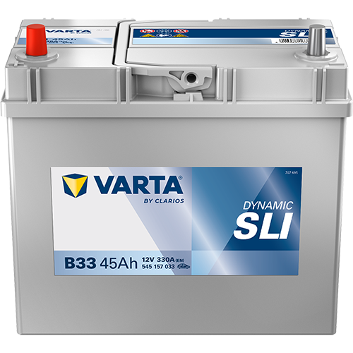 Varta Dynamic SLI 12V 45Ah 330A, 545 157 033, B33 (L) nabitá autobaterie + Tableta do ostřikovačů (2 ks) + možný výkup staré baterie při doručení nebo v prodejně Jinočany