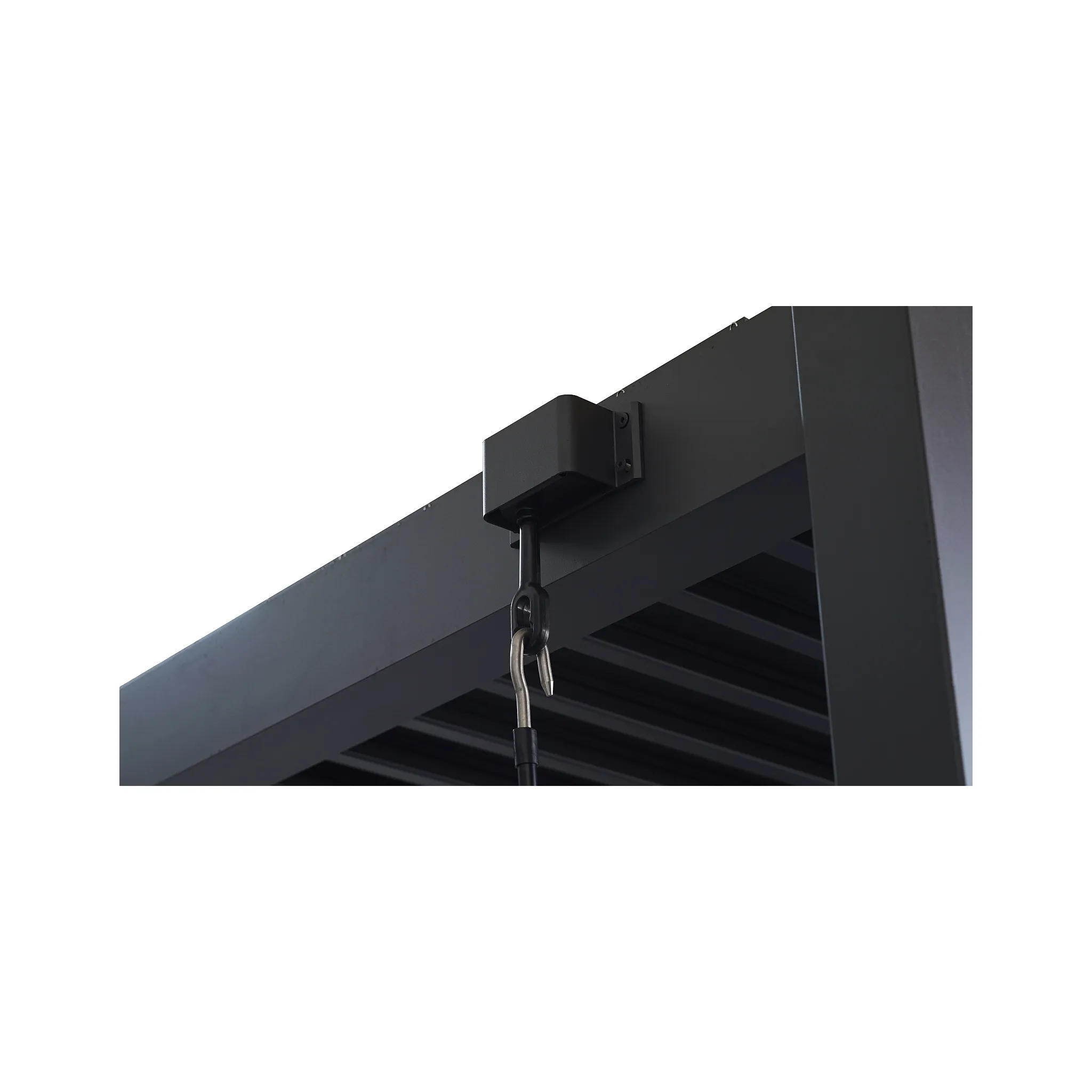 Fotografie 4 - Pergola Lanit Plast Bioclimatic 33 Premium 2,88 x 2,88 x 2,53 m antracit