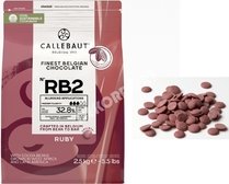 Belgická čokoláda - Callebaut ČERVENÁ / RUBY 1 kg