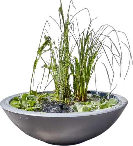 Heissner Lotusgarden - solární mini jezírko, 58 x 19 cm, antracit 015213-03-SL