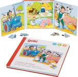 Goki Magnetická puzzle kniha statek 2x…