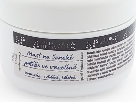 Alta Herba Mast na ženské potíže ve vazelíně - kvasinky, svědění, běletok 150ml