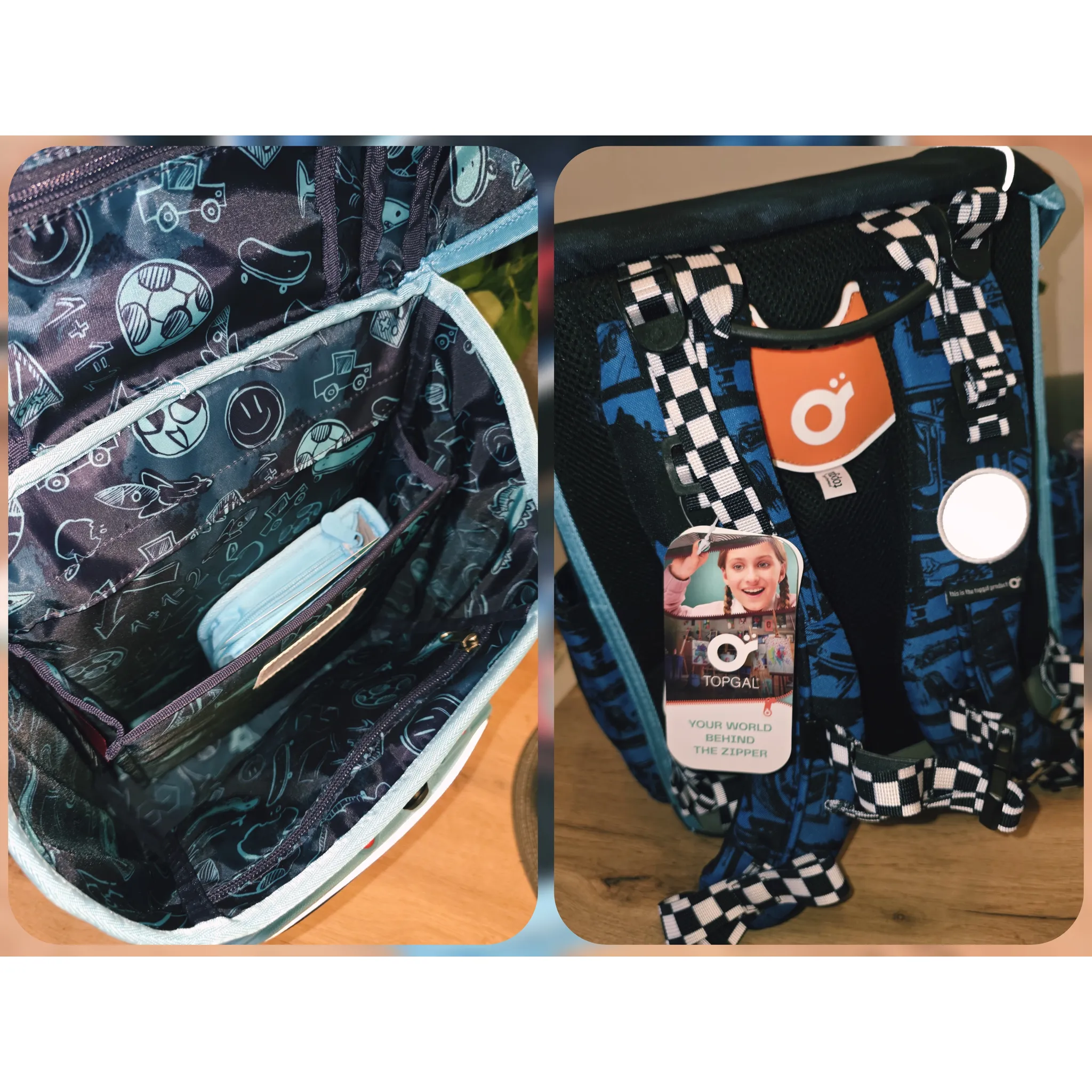 Fotografie 4 - Školní batoh Topgal Aira 22 l Fotbal