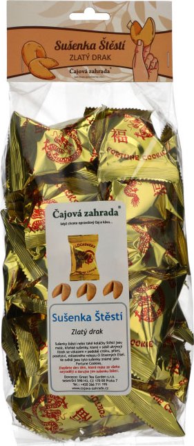 Latino Café Sušenky štěstí Zlatý drak – 30 ks (180 g ℮)