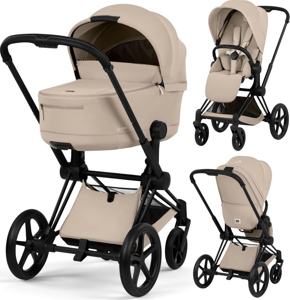 CYBEX PRIAM 5 Comfort Matt Black 2V1 Barva: Cozy Beige