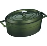 LAVA Metal Hrnec litinový oválný zelený