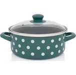 Metalac Kastrol s poklicí zelený puntík…