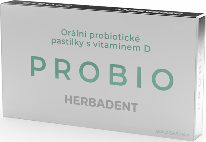 Herbai HERBADENT PROBIO Orální probiotické pastilky s vitamínem D 20 ks