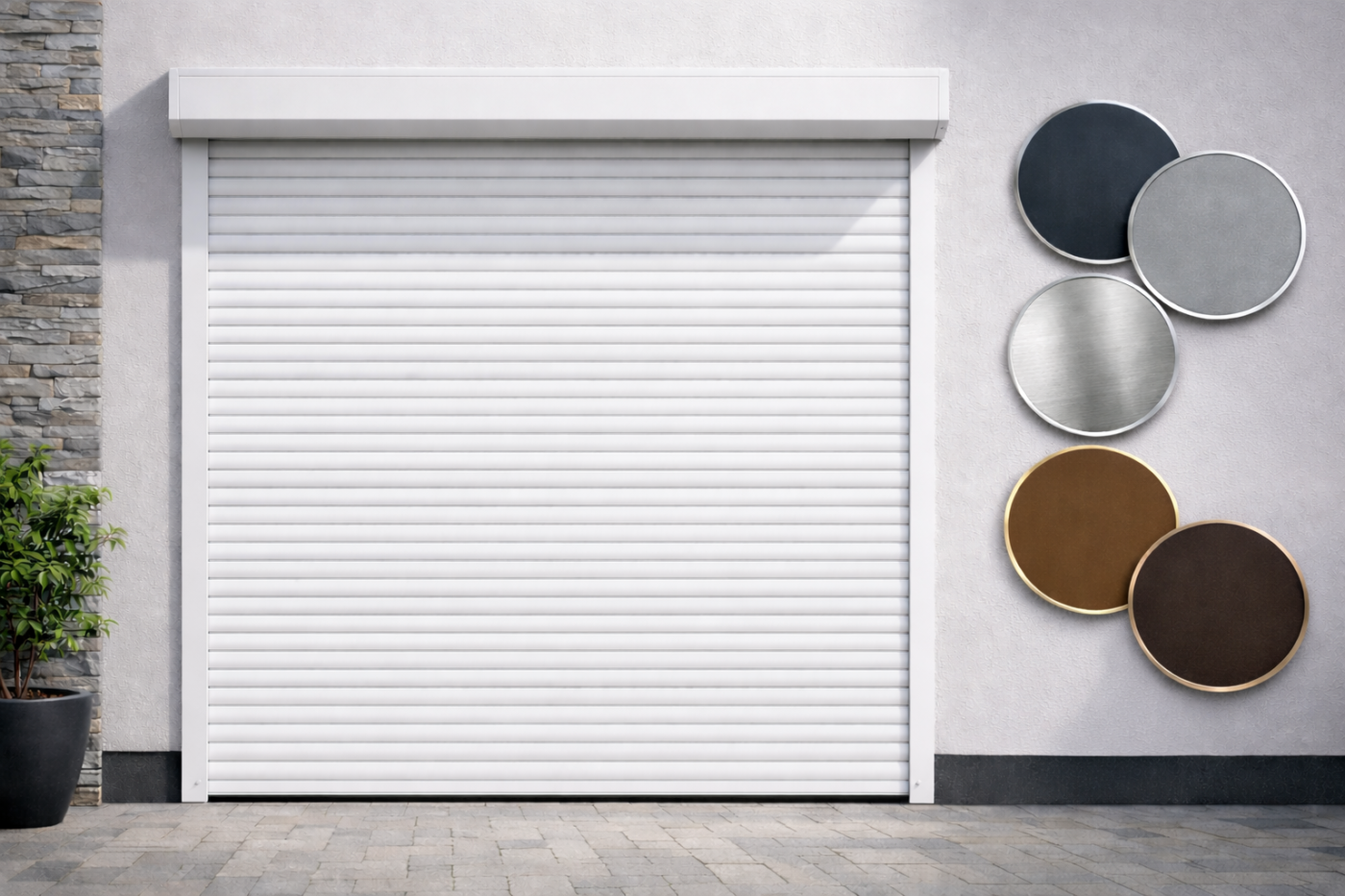 Rolovací garážová vrata do šířky 2500 mm do výšky 2500 mm