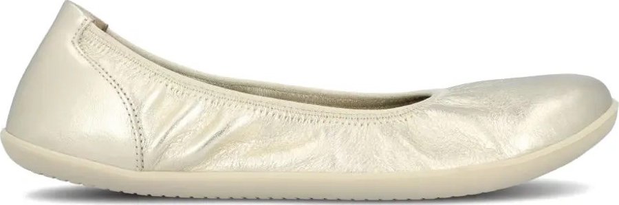 Dámské barefoot balerínky GROUNDIES Lily 3.0 - metalická šampaňská Velikost: 41