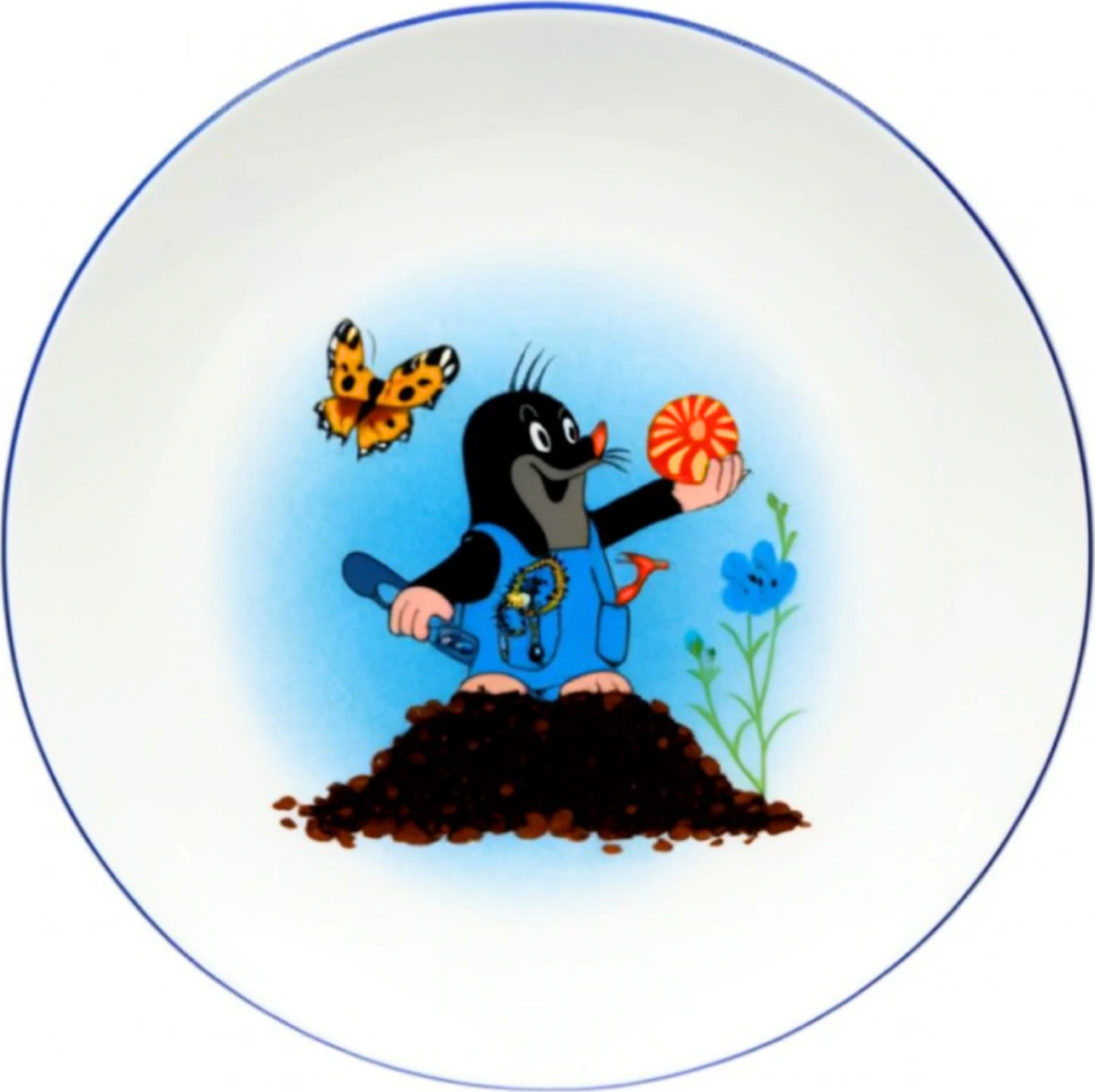 KRTEČEK a kalhotky porcelánový talíř mělký 210 mm, Thun 1794