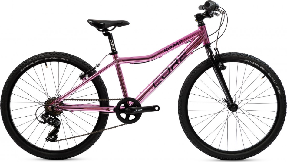 Kolo Core 24" Al Nipper, jednopřevodník, 1x7s, Ahead - chromovaný rosé