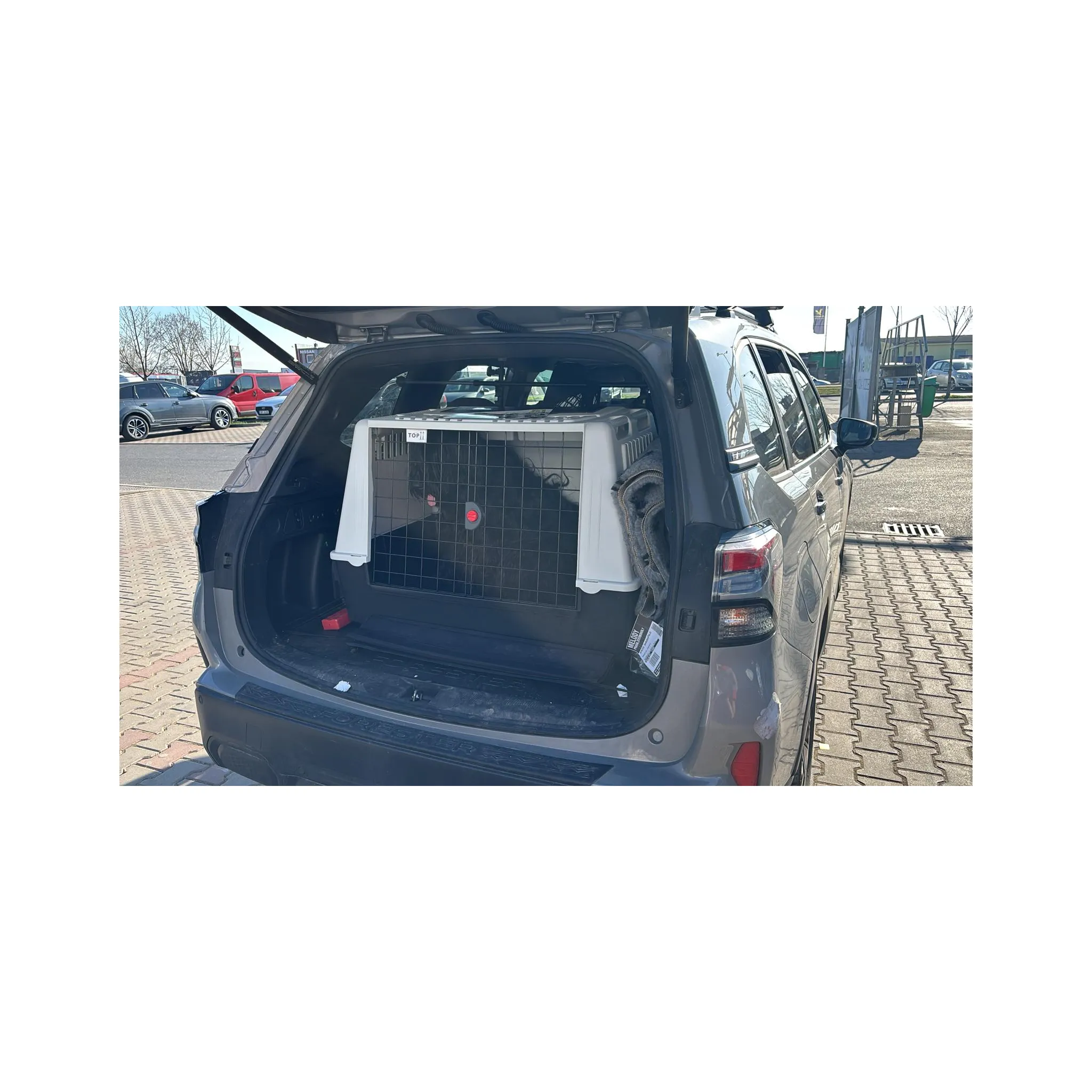 Fotografie 2 - Přepravka pro zvíře Ferplast Atlas Car 100 100 x 66 x 60 cm šedá
