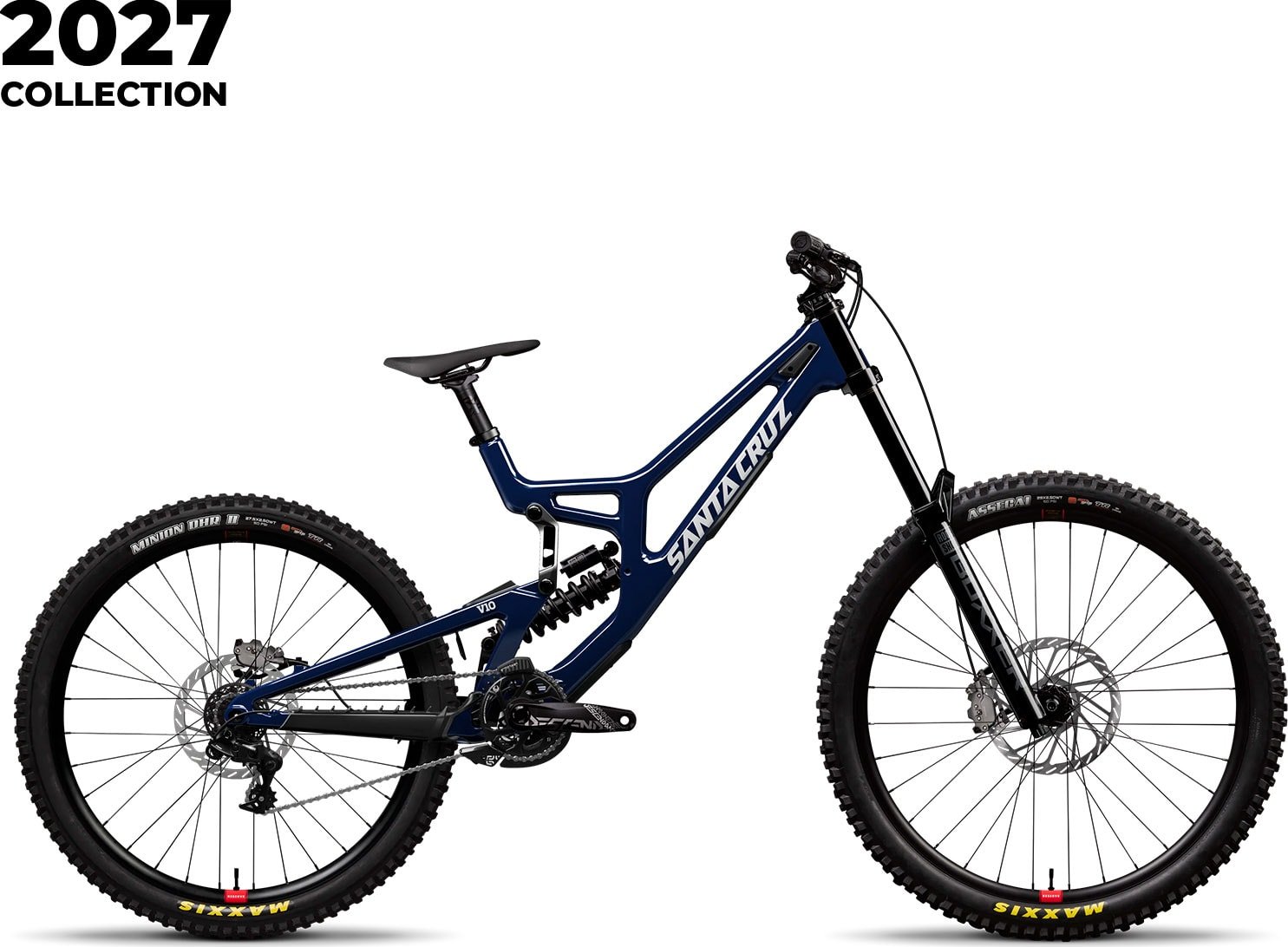 MTB kolo Santa Cruz V10 CC DH S MX gloss liquid blue L 2027 - Odesíláme do 24 hodin