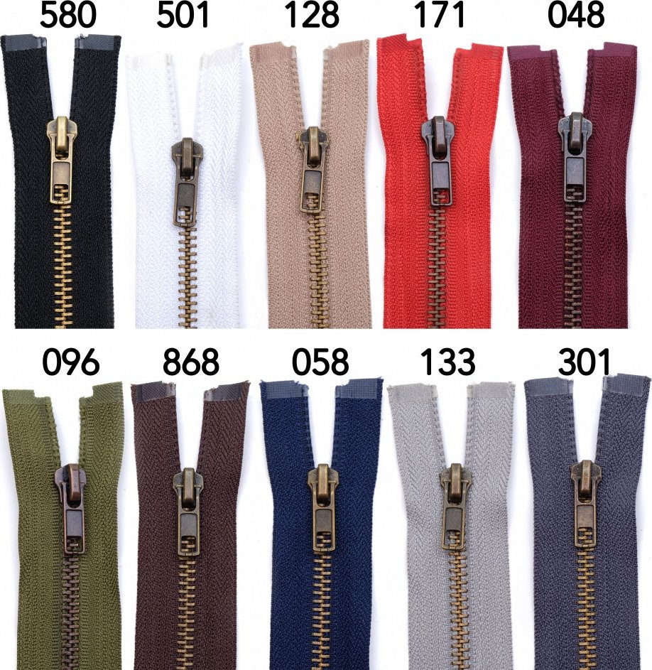 Zdrhovadlo staromosaz OX6 45cm dělitelné, varianta 145 jeans modrá