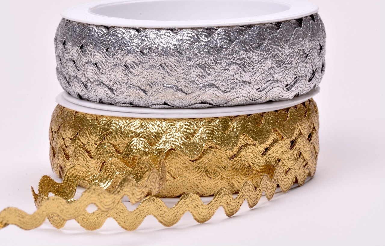 Hadovka lurex 125 šíře 4mm, varianta zlatá
