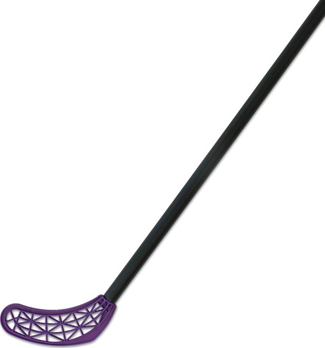 Eurostick Mini Florbalová hůl černá / fialová, Oboustranná, 65cm (=75cm)