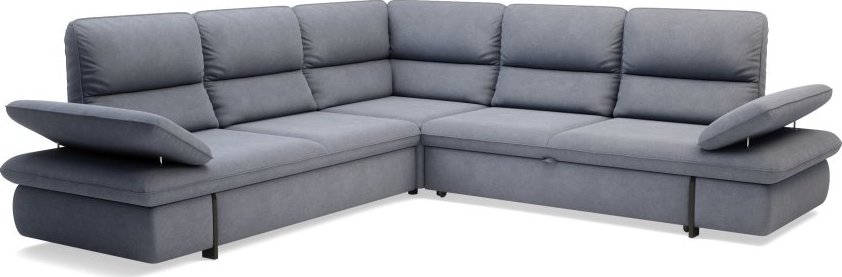 Luxusní rohová sedačka MORISON šedá