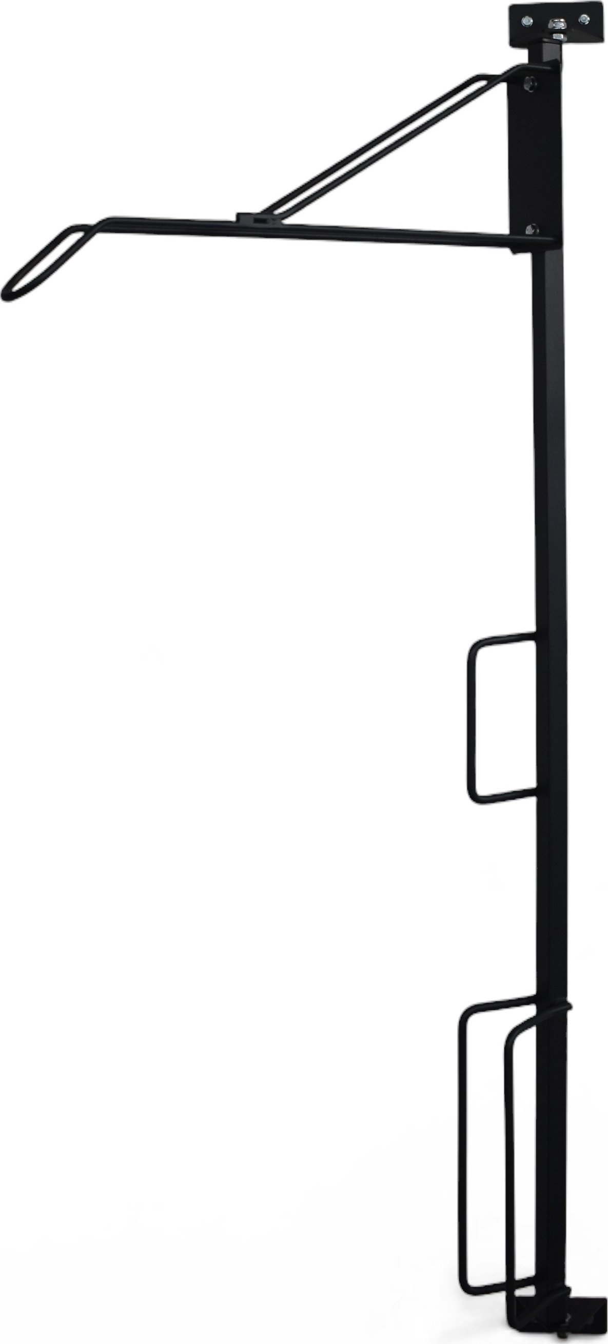 Natáčecí stojan na zeď pro jedno kolo KACERLE KS-750 plášť do 6 cm (2,4") standardní horská kola, s okem k uzamčení