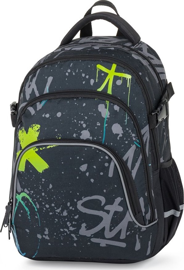 Studentský batoh OXY SCOOLER Grafitti Blue