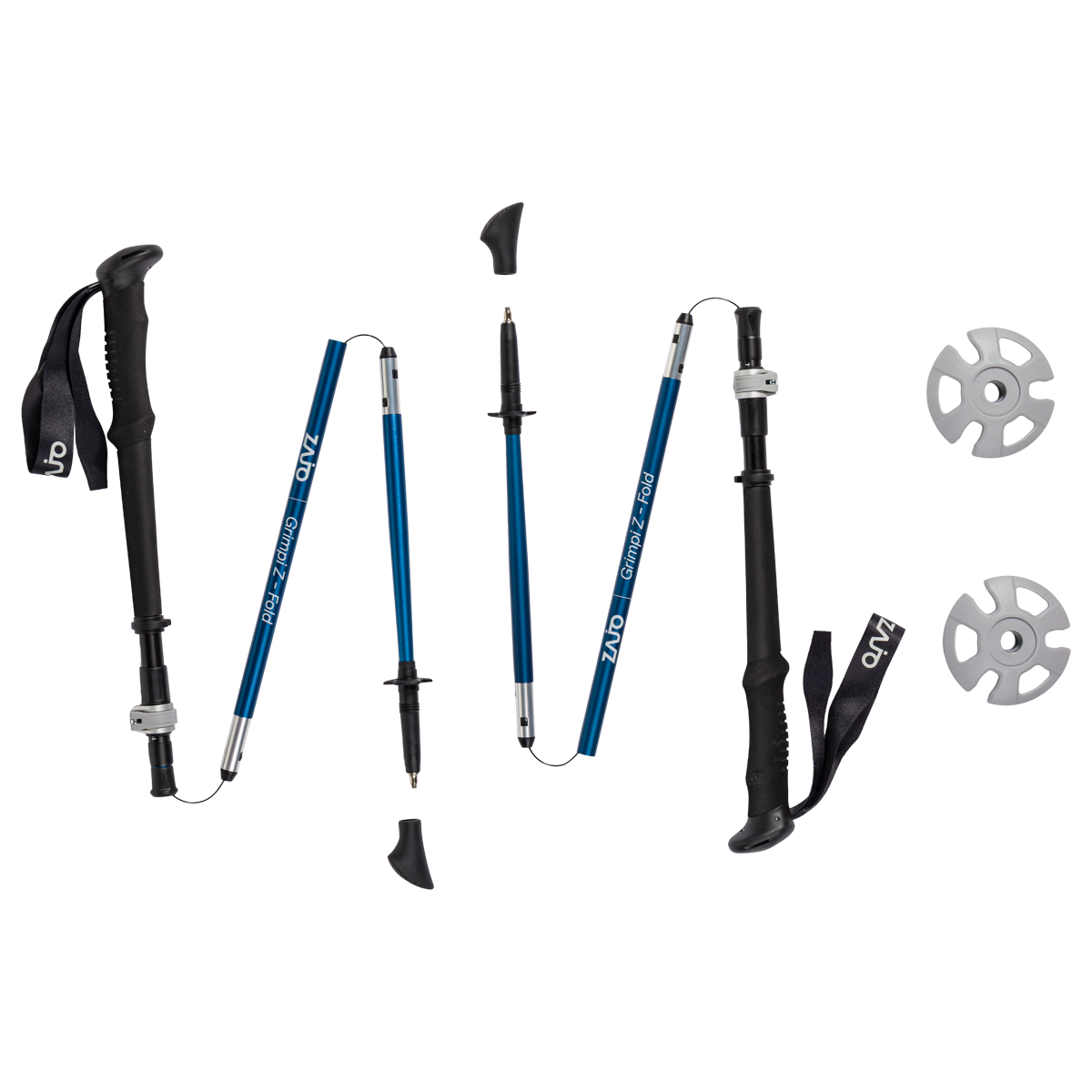 Zajo Grimpi Z-Fold Trekking Poles Lehké skládací hole pro rychlý pohyb