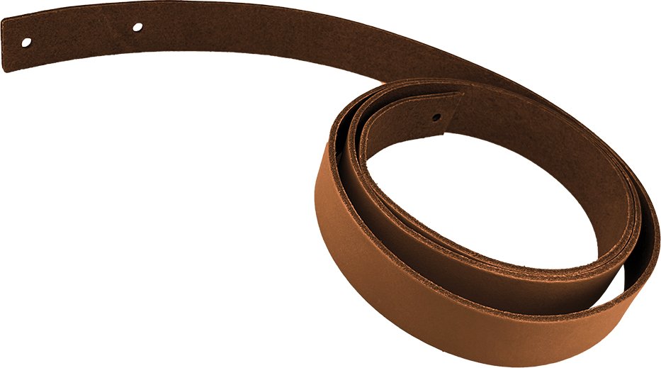 Pro Háčkování Kožený popruh 122 cm šířka 2,5 cm hnědý