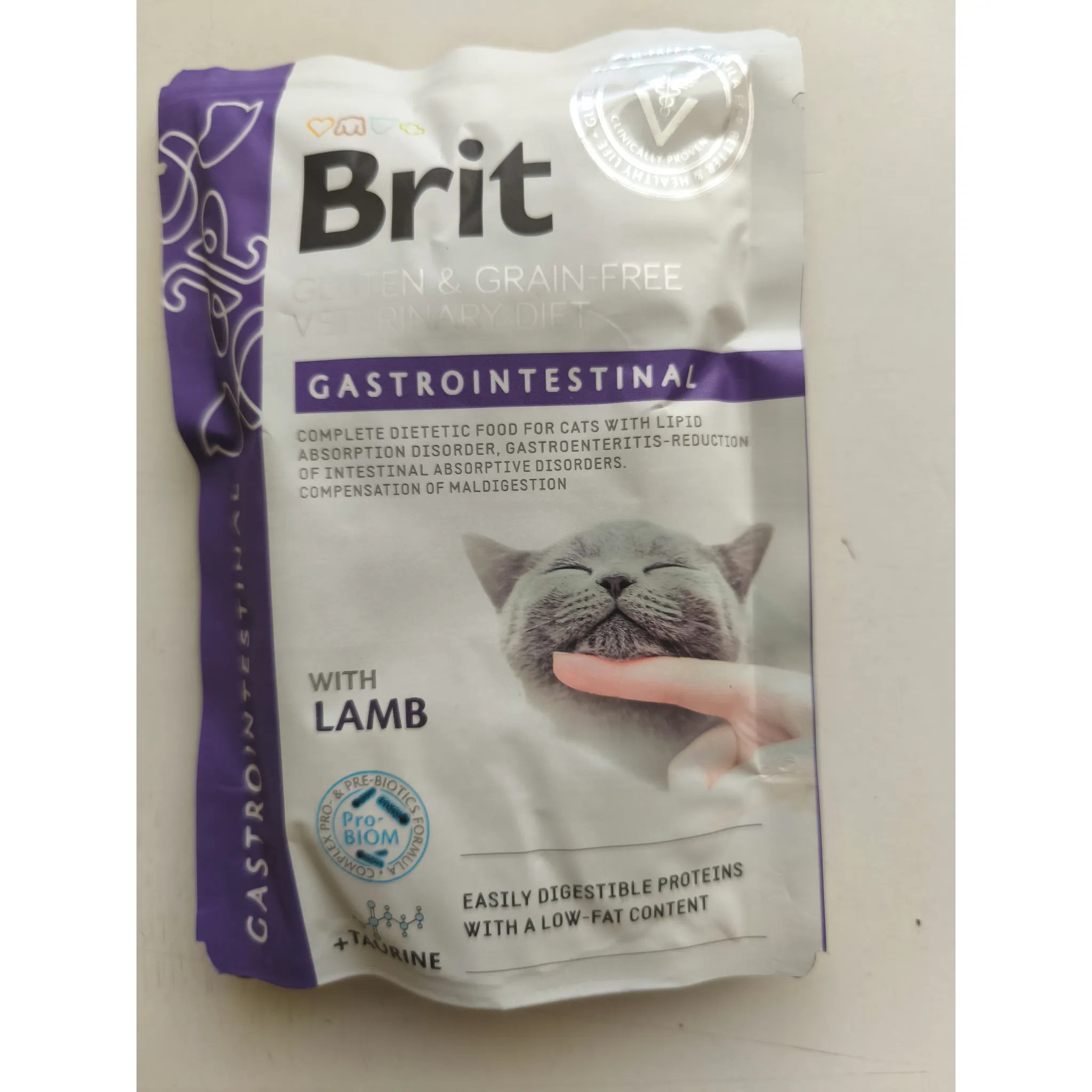 Fotografie 3 - Krmivo pro kočku Brit Veterinary Diet Cat Pouch Fillets in Gravy Gastrointest 12x 85 g