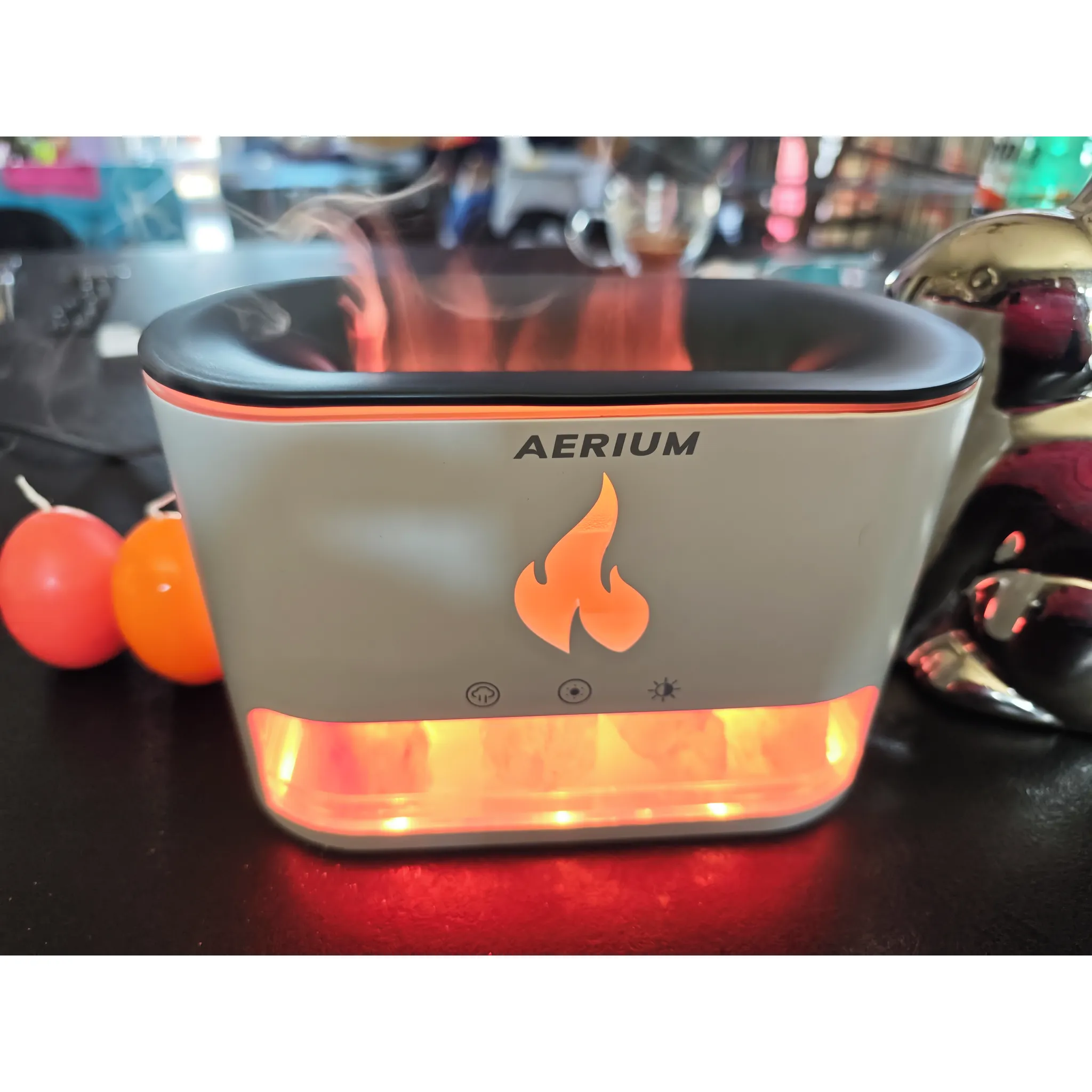Fotografie 2 - Elektrický aroma difuzér AERIUM AuraGlow BZ-021 bílý